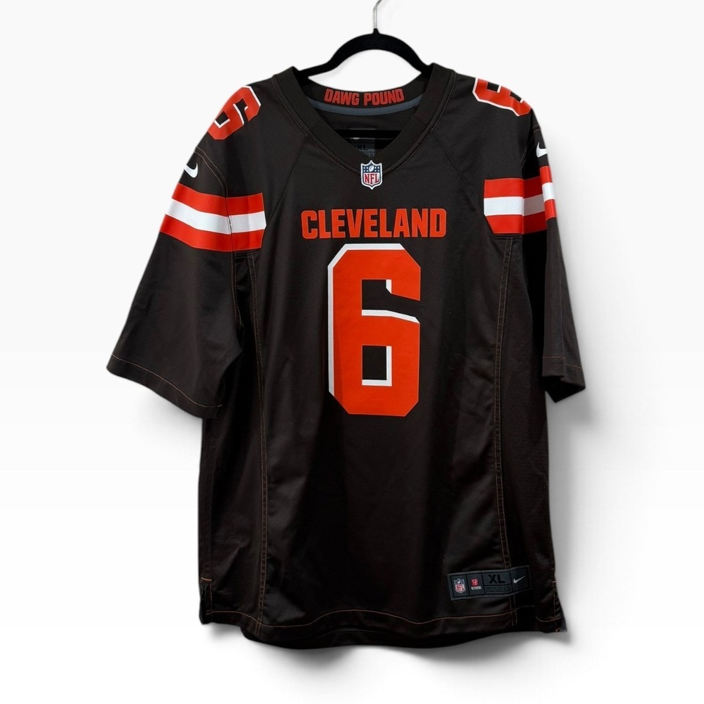 Nike Baker Mayfield #6 Cleveland Browns NFL Jersey Mens XL Brown On Field